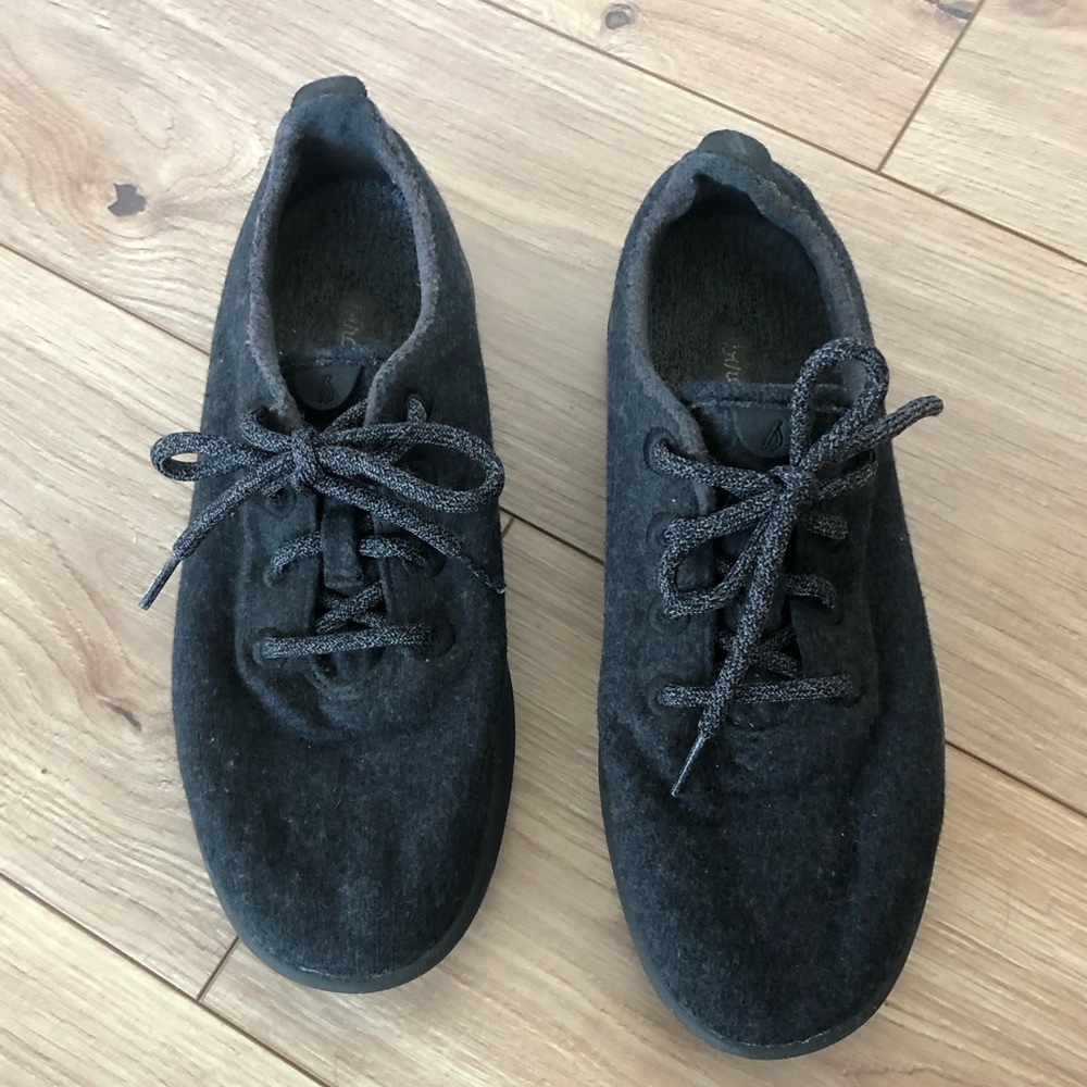 Allbirds Women's Wool Runners Sneakers in Natural Black, Size 10 - Picture 10 of 11